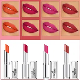 MI FASHION Set Of 4 Creme Matte Weightless Long-Lasting Lipstick - 3.5g Each-49