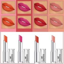 MI FASHION Set Of 4 Creme Matte Weightless Long-Lasting Lipstick - 3.5g Each-41