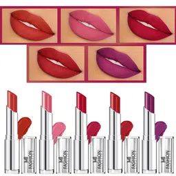 MI FASHION Set Of 5 Creme Matte Weightless Long-Lasting Lipstick - 3.5g Each-16