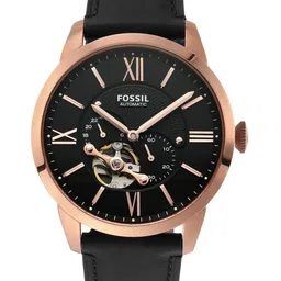 Fossil Men Black Analogue Watch ME3170-69