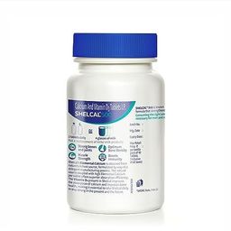 torrent Pharma-Shelcal 500 calcium Tablets with Vitamin D3|For Healthy and Strong Bone, Joint & Muscles|India's No. 1 Doctor's Prescribed calcium Supplement, 1 count, 40 capsules image 2