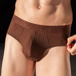 DAMENSCH Men Mid Rise Sleek Waistband Briefs - BR1085-POPRED-image-14