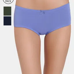 Zivame Girls Pack Of 3 Hipster Briefs-picture-30
