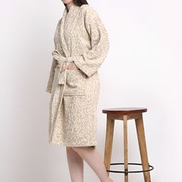 Creeva Unisex Animal Printed 380 GSM Terry Cotton Bath Robe-image-75
