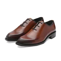 LEGWORK Men Leather Formal Oxfords-image-82