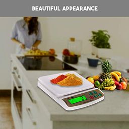 MCP Kitchen Weighing Scale With Tare Function SF 400A with Adaptor 10 kg Digital Multi-Purpose food weight machine for shop home use baking small portable countertop plastic ABS body image 4