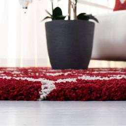 IMRA CARPET Red Geometric Polyester Carpet image 4