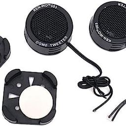 generic SP Electron car Tweeter Doom Stereo Tweeter 1.5-inch 240 Watts Max Dome Tweeters with Mounting Kit Angle, Black, Surface - Set of 2 (Black, Tweeter Car Speaker 120 W) image 1