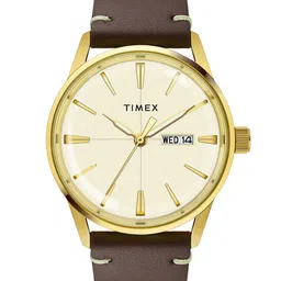 Timex Men Brass Dial & Leather Straps Analogue Watch TWEG25502-image-92