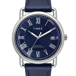 Timex Men Brass Dial & Leather Straps Analogue Watch TWEG25600-image-90