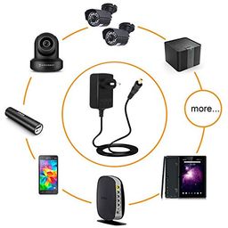 FEDUS 12V 1.5A DC Power Adapter, Powers Supply, SMPS for LCD Monitor, TV, LED Strip, CCTV, 12 Volt 1.5 Amp Power Adapter,AC Input 100-240V Dc Output 12 Volt 1.5 Amps - 2.5mm x 5.5mm Jack-Black image 4