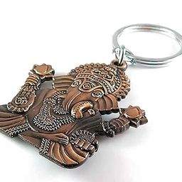 Ganesha Ji Metal Keychain & Keyring For Good Vibes For Positivity image 3