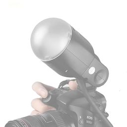 generic AK-R11 Dome Diffuser, Compatible with Godox V1 Flash Series, V1-S, V1-C, V-1N, use with Godox H200R Round Flash Head, AD200 Pro, AD200 image 5