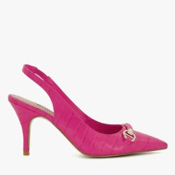 dune london Circuit Croc Pattern Court Shoes image 1