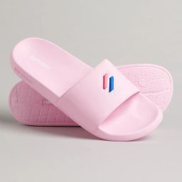 superdry Code Essential Brand Embossed Pool Slides image 1