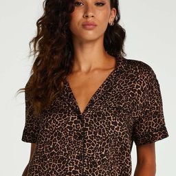 hunkemoller Printed Button-Down Lounge Top image 1