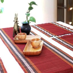 peepul tree Set of 6 Handmade Dining Placemats with Table Runner image 1