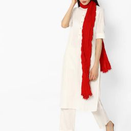 avaasa mix n' match Crushed Dupatta with Beaded Tassels image 1