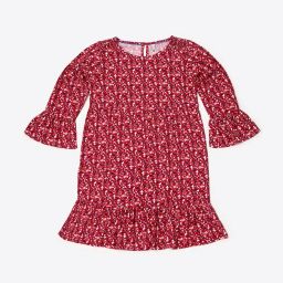 lee cooper Micro Print Tunic with Flounce Sleeves image 1