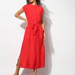 outryt by azorte Button-Down Maxi Dress image 1