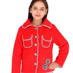 cutecumber Button-Front Jacket with Applique image 1