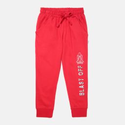 mackly Typographic Print Joggers with Drawstring Waist image 1