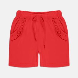 kiddopanti Flat-Front Hot Pants with Drawstring image 1