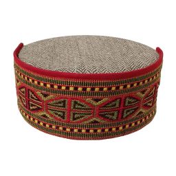 deific Geometric Pattern Kullu Patti Rounded Woolen Hat image 1