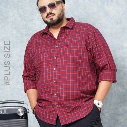 hardsoda Men Checked Regular Fit with Patch Pocket image 1