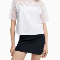 Women Half Sleeves Summer Monogram T-Shirt-image-89
