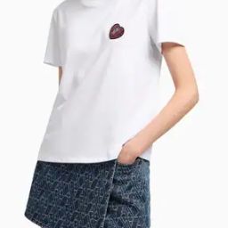Women Regular Fit Crew-Neck T-Shirt with Brand Embroidery-image-75
