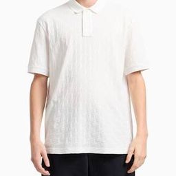 Men Monogram Loose Fit Cotton Polo T-Shirt-picture-11