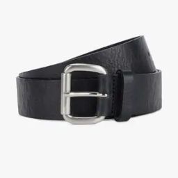 All-Over Embossed Logo Leather Belt With Pin-Buckle Closure-image-4