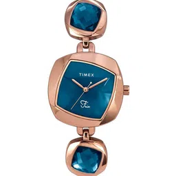 Timex Women Brass Embellished Dial & Bracelet Style Straps Analogue Watch TWEL15001-image-45