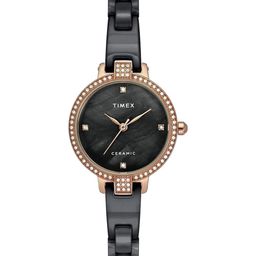 Timex Women Mother of Pearl Dial & Stainless Steel Bracelet Style Straps Analogue Watch TWEL15703-image-115