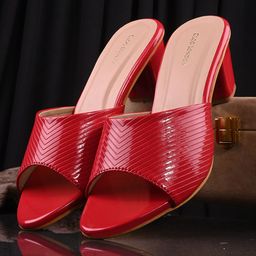 CLOG LONDON Striped Block Heels-18