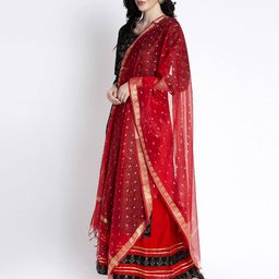 clora creation Printed Silk Dupatta image 2