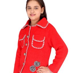 cutecumber Button-Front Jacket with Applique image 2