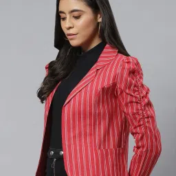cottinfab Striped Open-Front Jacket image 2