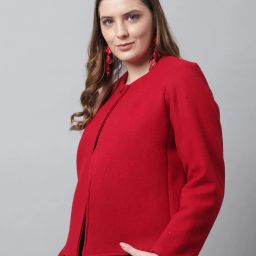 even Front-Open Blouson Jacket image 2