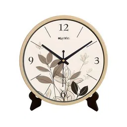 olive tree Table Clock Round Analog Wall Clock image 2