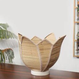 devansh Table Lamp with Lotus Bamboo Shade   image 2