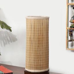 devansh Table Lamp with Bamboo Shade image 2