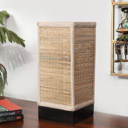 devansh Table Lamp with Square Bamboo Shade image 2