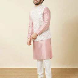 manyavar Floral Print Nehru jacket image 2