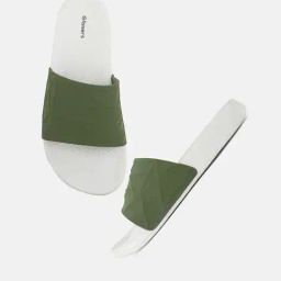 glissers Men Colourblock Open-Toe Slip-On Slides image 2