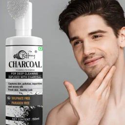riffway Deep Clean Charcoal Foaming Face Wash – Detoxifying & Oil Control Formula 150ML image 2