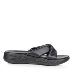 bata Women Typographic Print Round-Toe Slides image 2