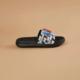 fame forever by lifestyle Boys Typographic Print Slides with Applique image 2