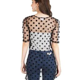 aol Polka-Dot Print Front-Open Shrug image 2